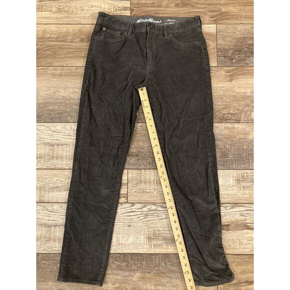 Eddie Bauer Women's Grey Corduroy Boyfriend Slim Pant Size 10 - Picture 3 of 8